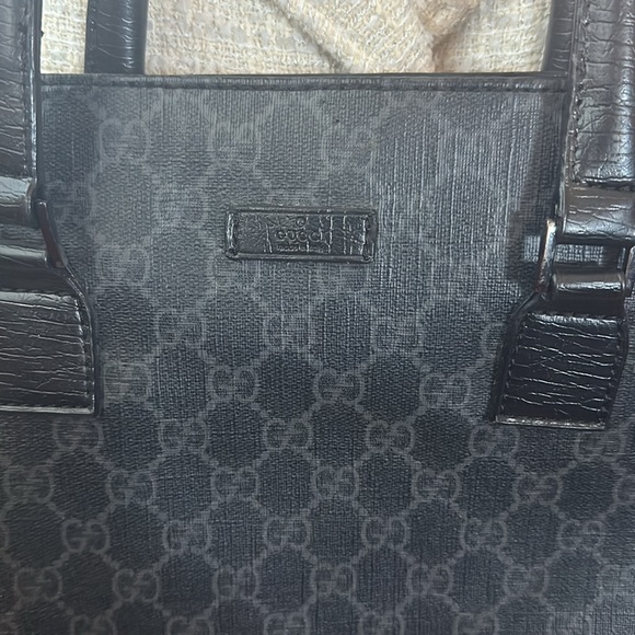Gucci GG Black Tote Bag Handbag - Picture 3 of 15